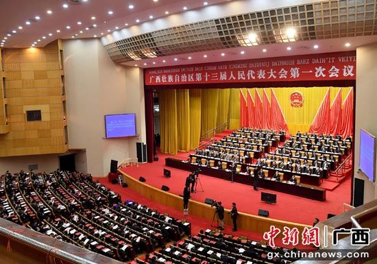 广西壮族自治区十三届人大一次会议闭幕